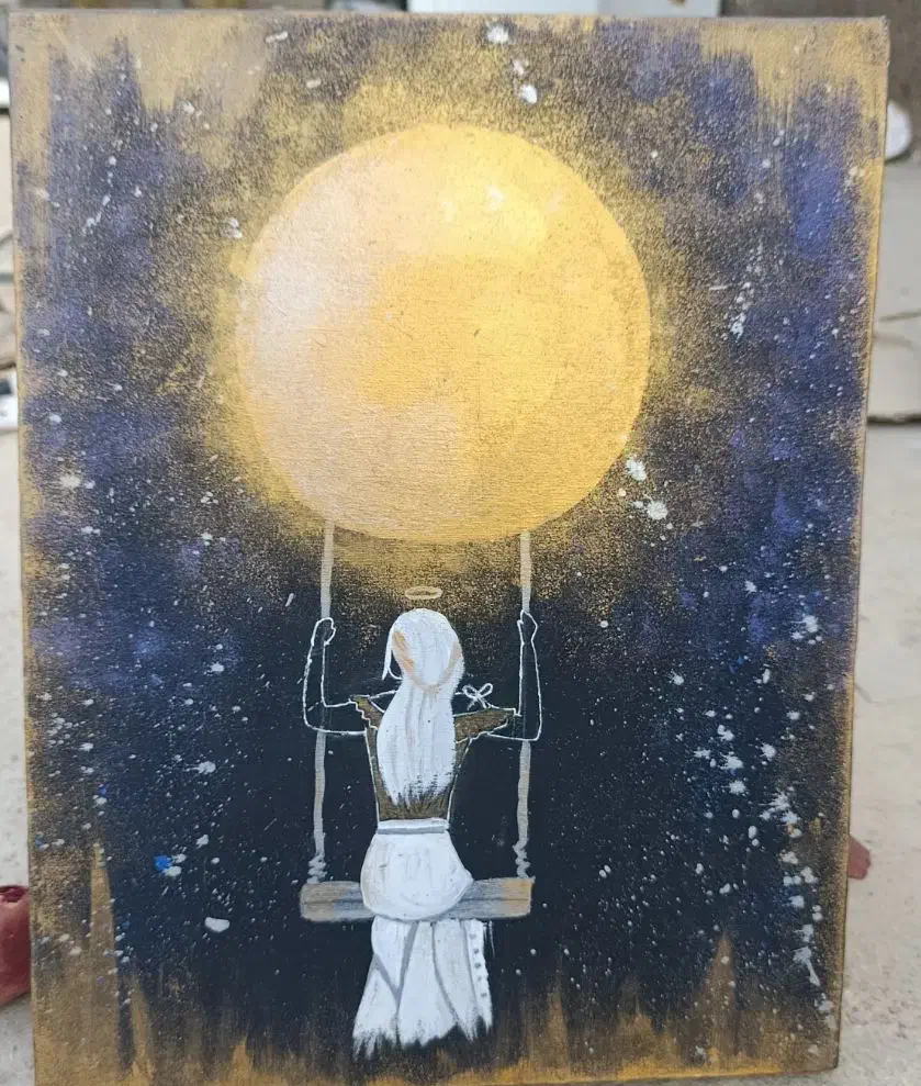 تابلو دخترانه|تابلو، نقاشی، عکس|آشخانه, |دیوار