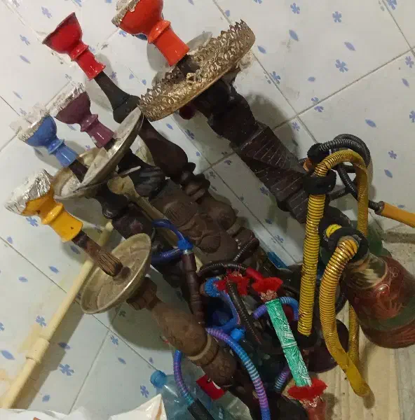 قلیان بزرگ و کوچک|صنایع دستی و سایر لوازم تزئینی|چهارباغ, |دیوار