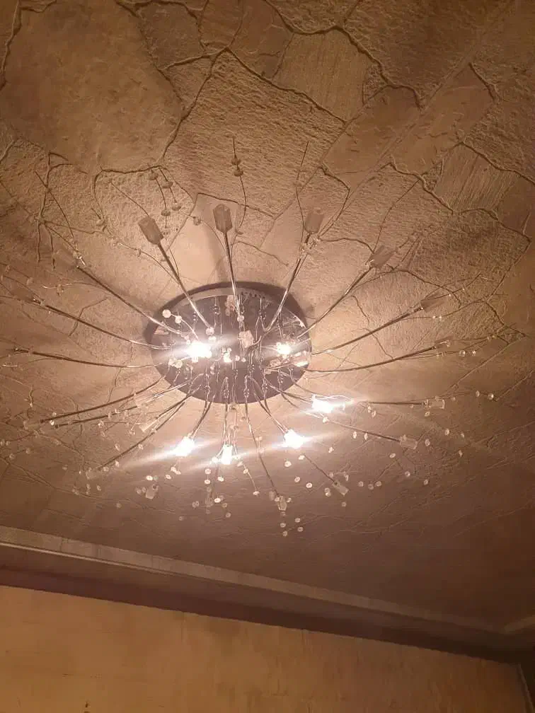 یک جفت لوستر سقفی مدرن و دکوراتیو|لوستر و چراغ آویز|تهران, باغ فیض|دیوار