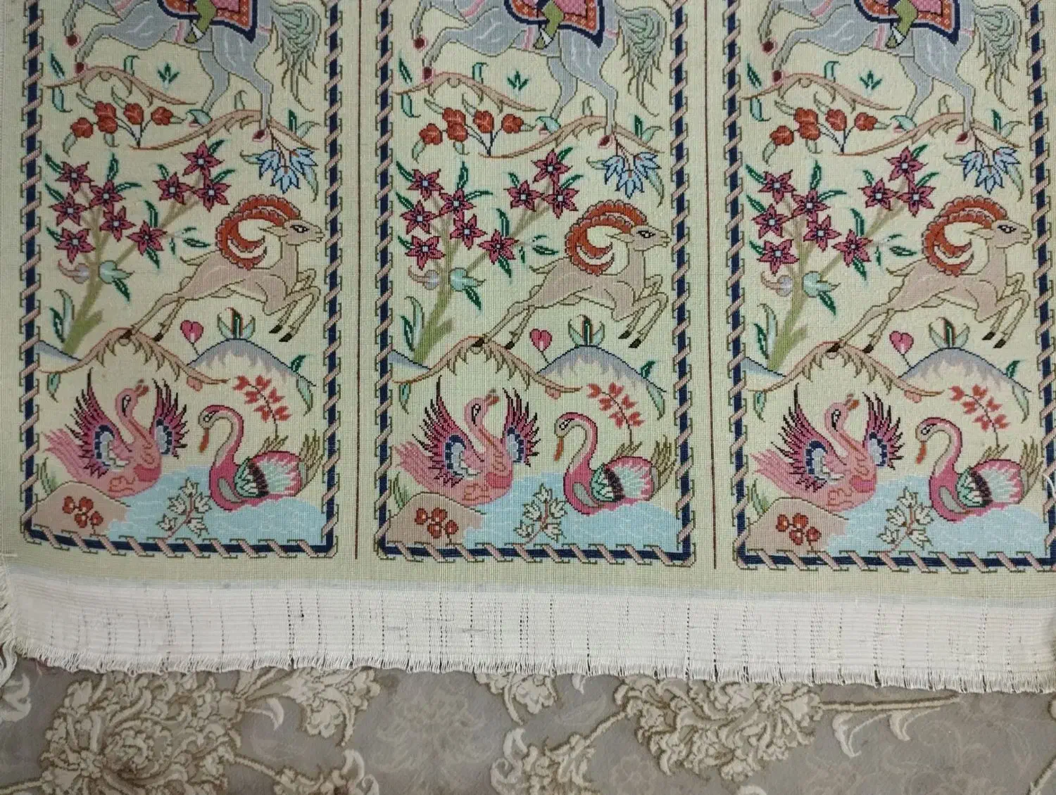 فرش ابریشم 60/90|فرش|قره پشتلو, |دیوار