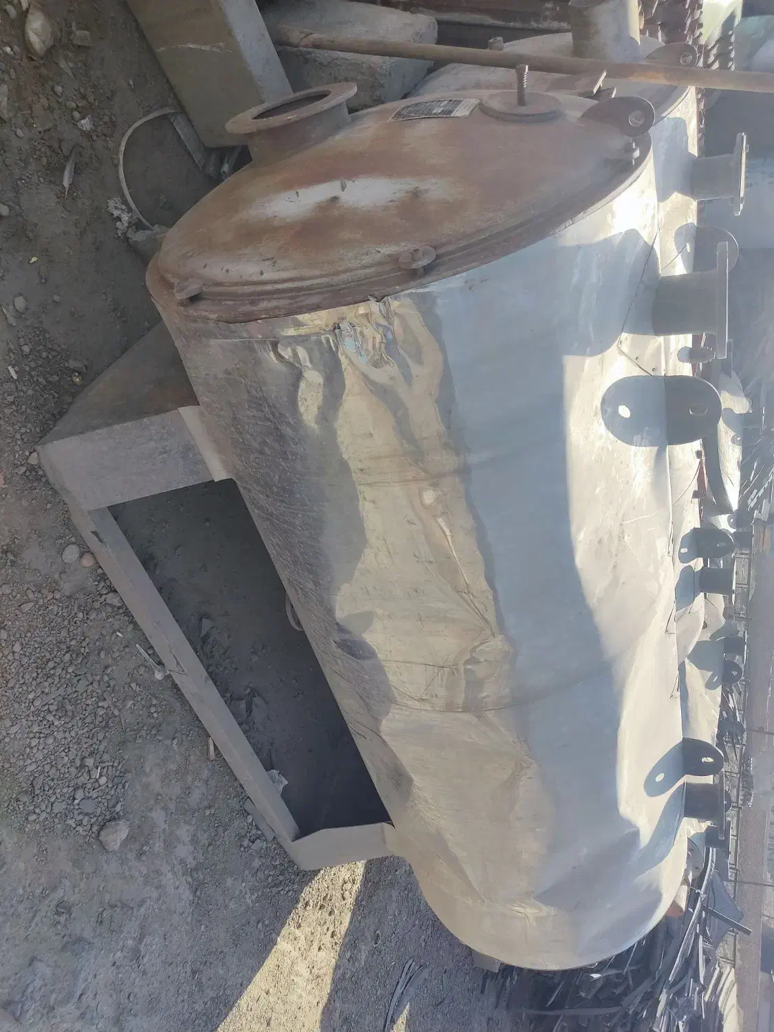 دیگ فولادی موتورخانه ،شوفاژ 600/400هزار|آبگرمکن، پکیج، شوفاژ|ری, بازار آهن|دیوار