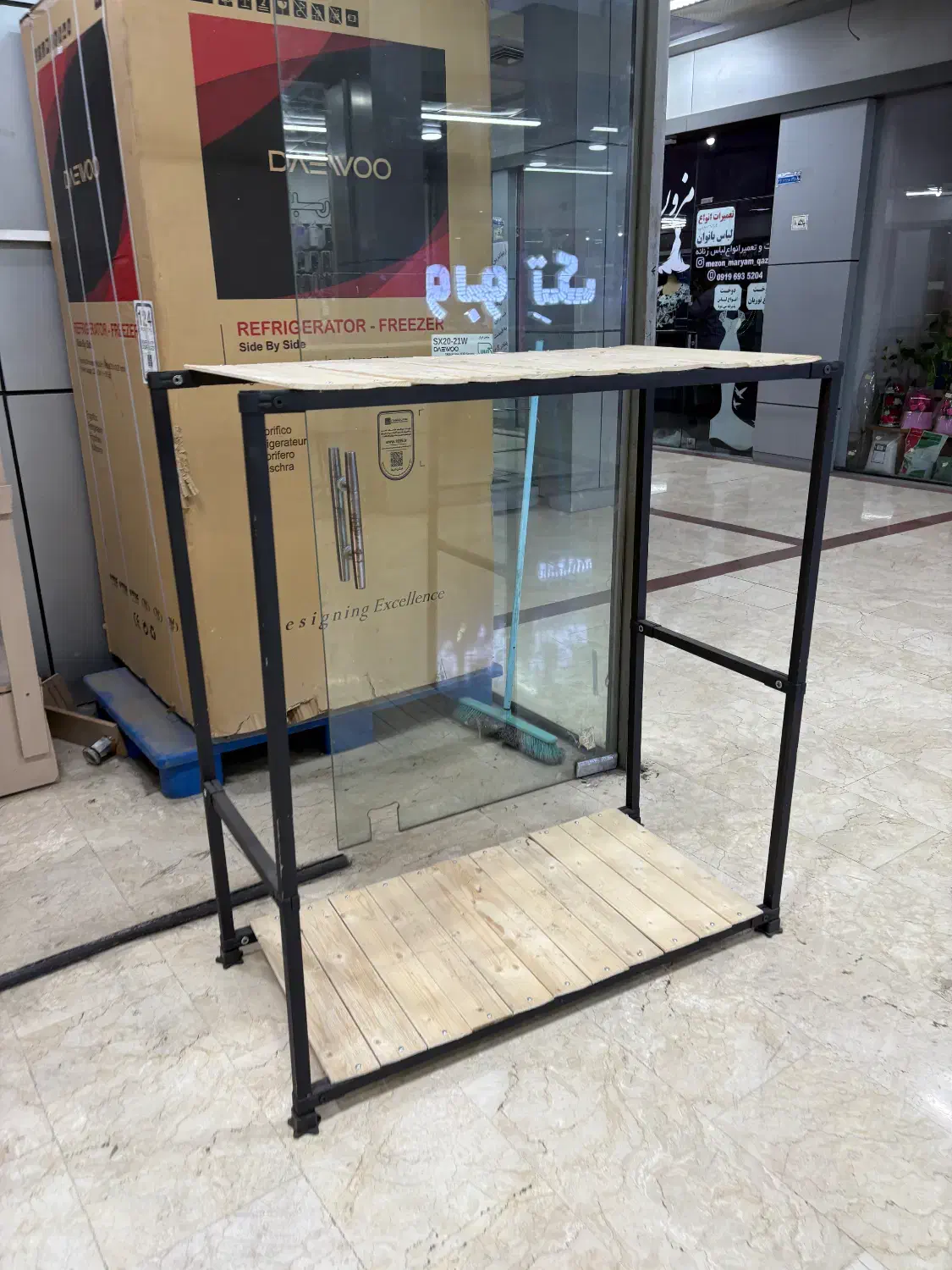 قفسه مغازه و منزل|کتابخانه، شلف، قفسههای دیواری|قزوین, |دیوار