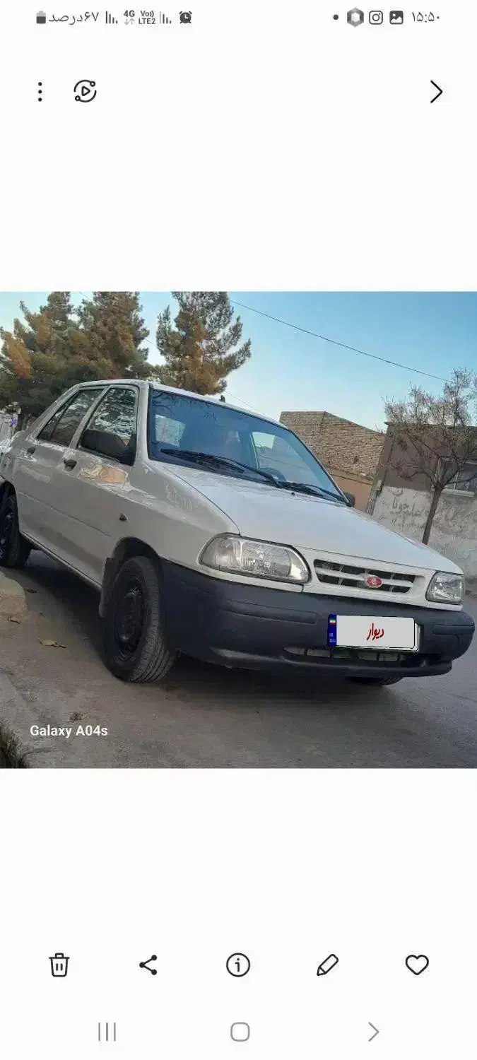 پراید95دوگانه کارخانه عروسک|خودرو سواری و وانت|تربت جام, یحیی آباد|دیوار