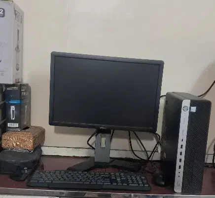 مینی کیس کامپیوتر نسل ۷ با مانیتور و بقیه وسایل|رایانه رومیزی|زنجان, |دیوار