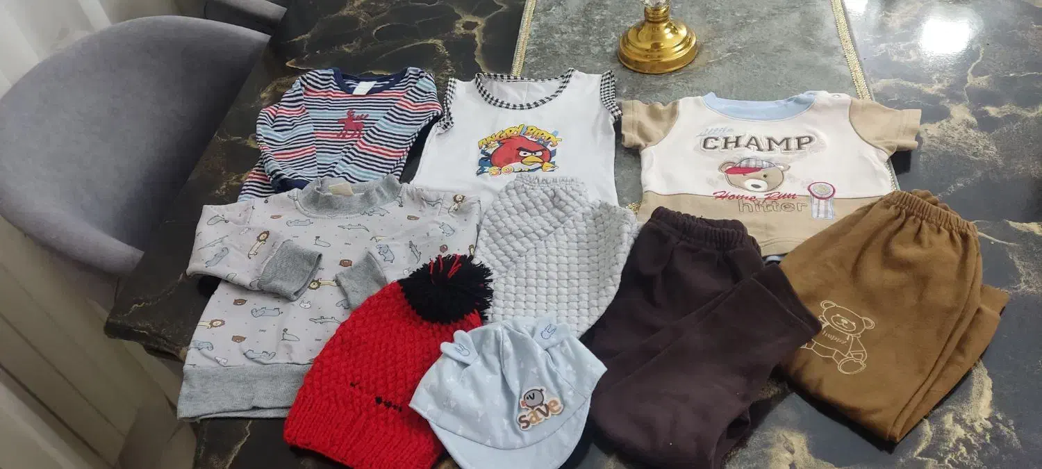 تعدادی لباس پسرانه تا کودک نو پا نو و درحد نو|کفش و لباس بچه|پردیس, فاز ۱۱|دیوار