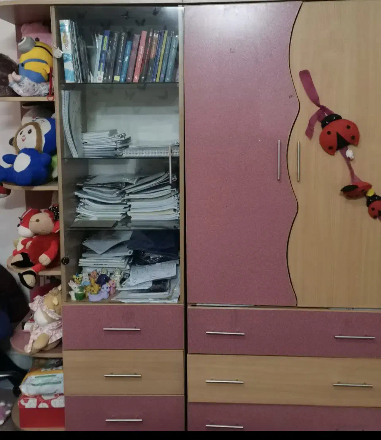 کمد سه تیکه|کتابخانه، شلف، قفسه‌های دیواری|کرمان, |دیوار