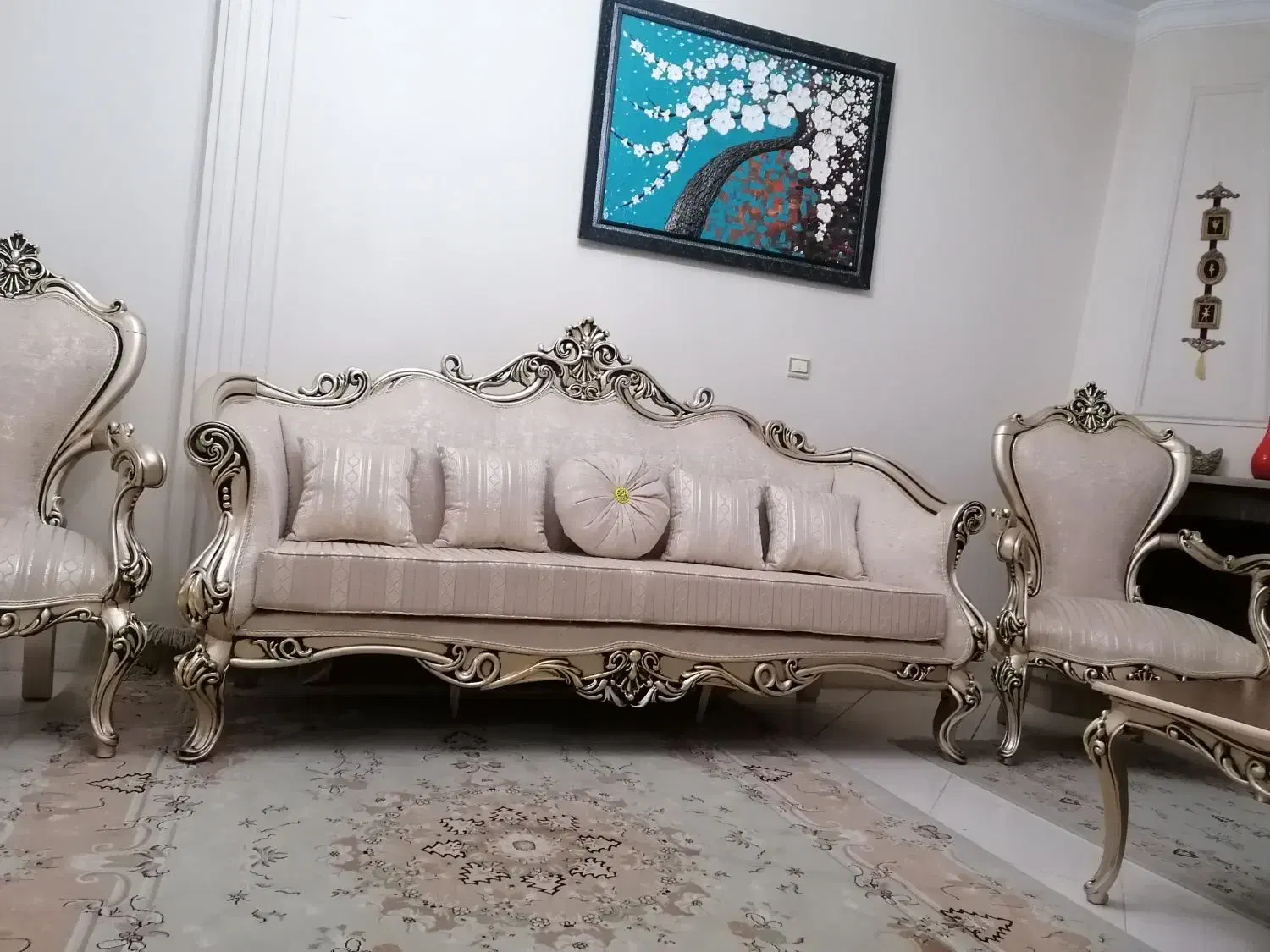 مبل کلاسیک 7نفره|مبلمان خانگی و میز عسلی|تهران, سازمان برنامه جنوبی|دیوار