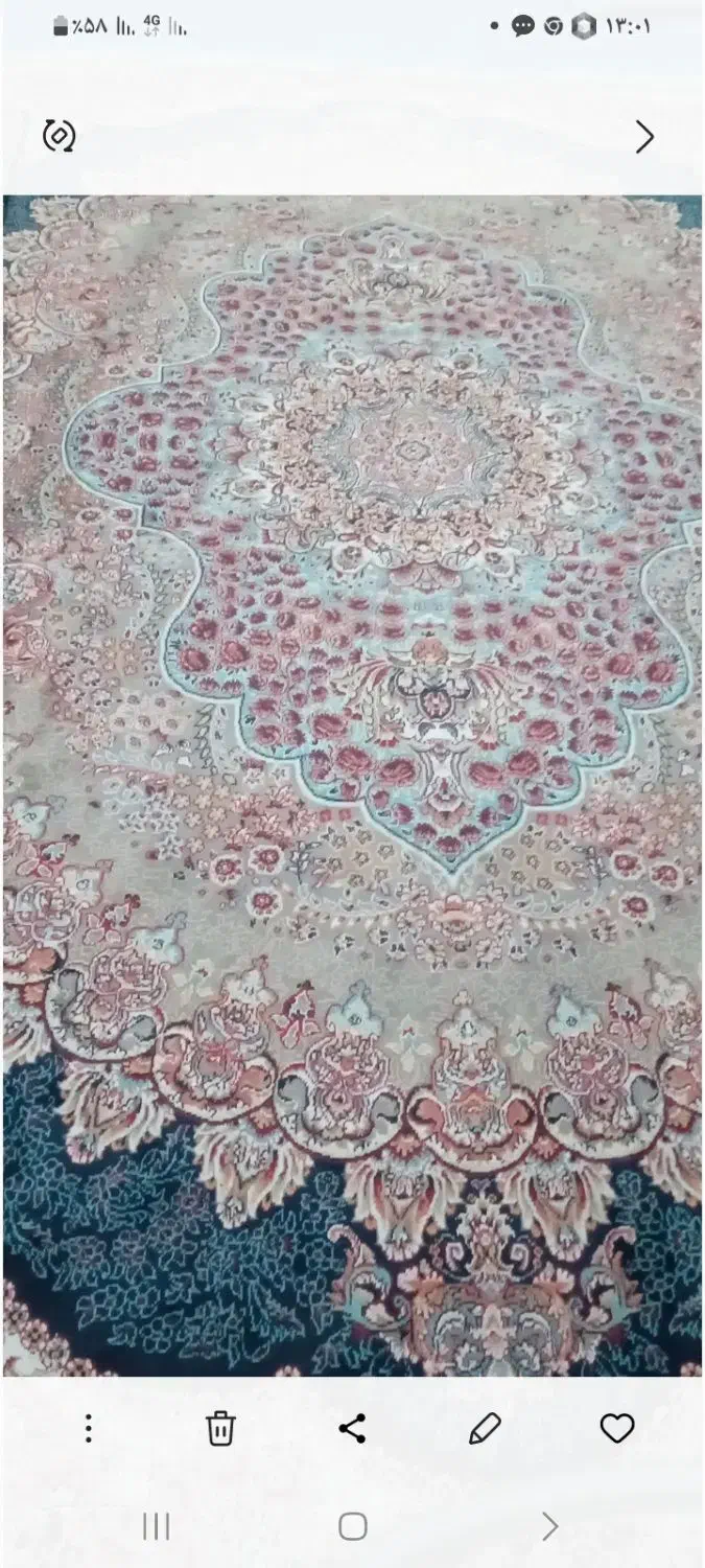 قالی ۹متری ۷۰۰شانه ۲۵۵۵تراکم ۵میلیون|فرش|مشهد, پورسینا|دیوار