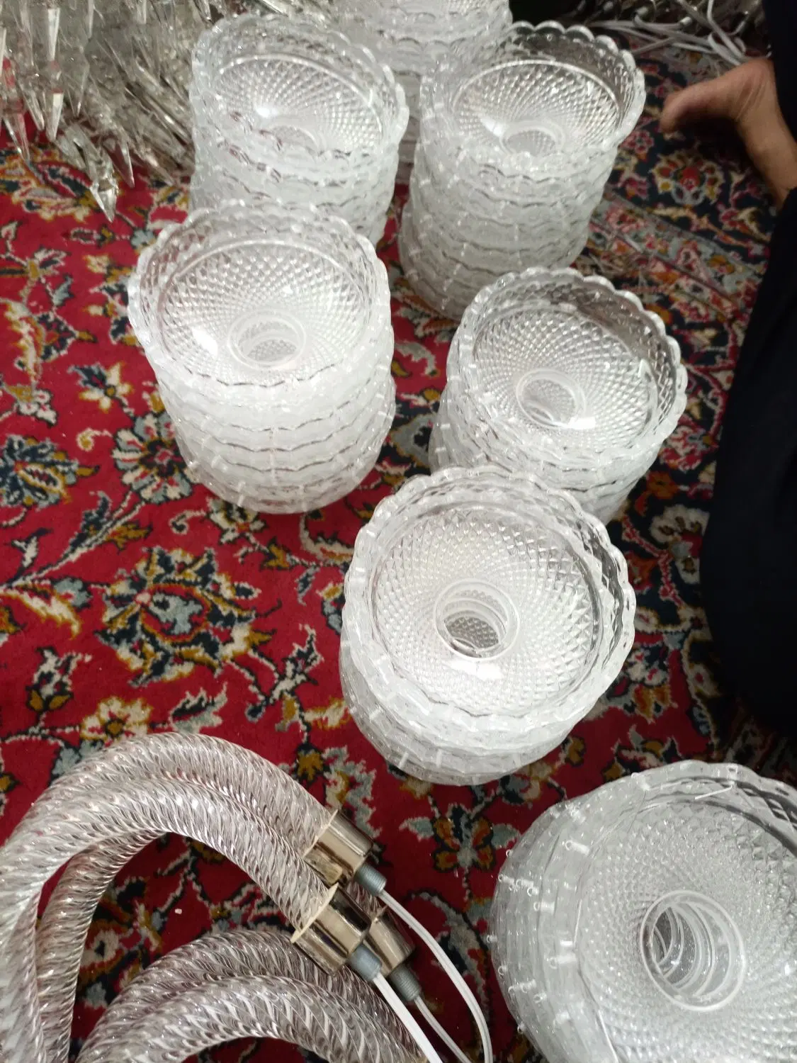 لوستر باکارات ۱۰شاخه کریستالی|لوستر و چراغ آویز|تهران, صفاییه (چشمه علی)|دیوار