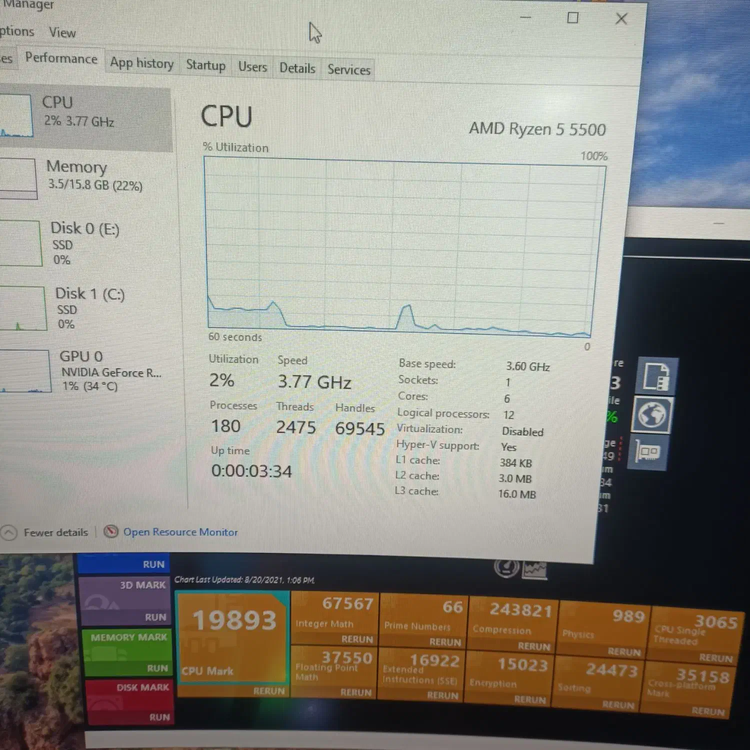 cpu Ryzen 5 5500 رایزن try|قطعات و لوازم جانبی رایانه|ری, ملک‌آباد|دیوار