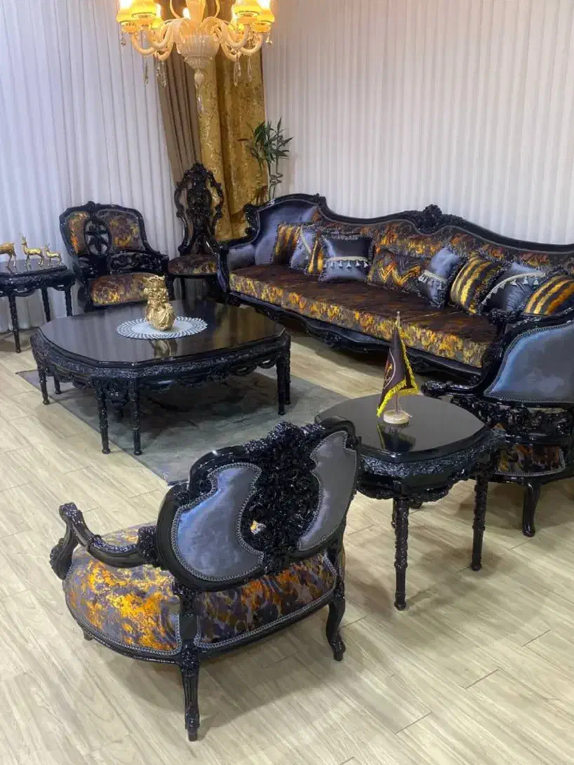 مبل سلطنتی مدل لیتون(چاراس)اقساط|مبلمان خانگی و میز عسلی|قم, شهر قائم|دیوار