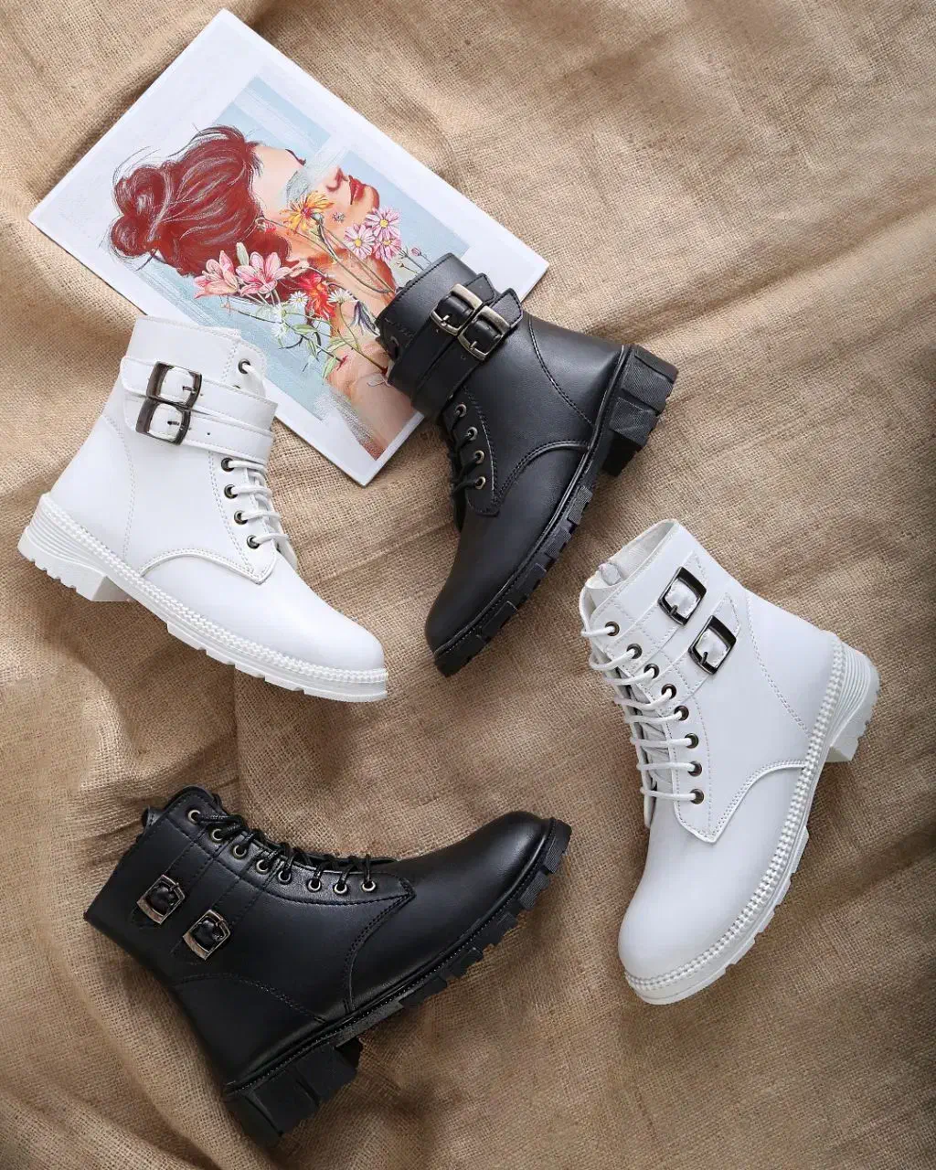 کفش نیم بوت زنانه|کیف، کفش، کمربند|قائن, |دیوار