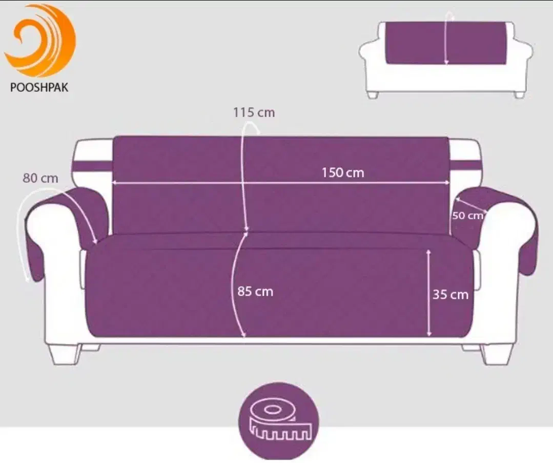 کاور مبل هفت نفره . برند پوشپاک .|مبلمان خانگی و میز عسلی|اهواز, کوروش|دیوار