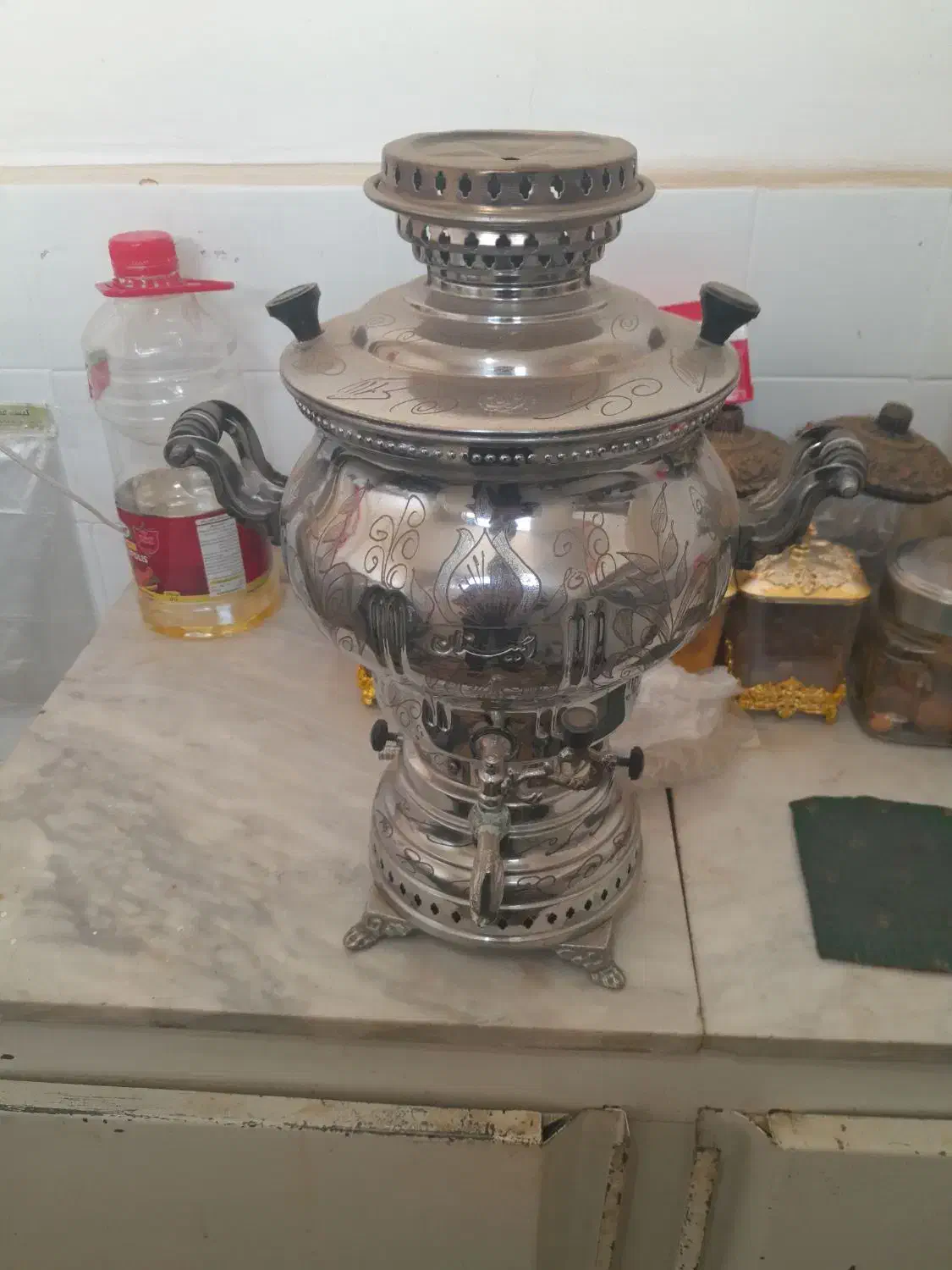 سماور سعی سالم|سماور، چای‌ساز، قهوه‌ساز|کنگاور, |دیوار