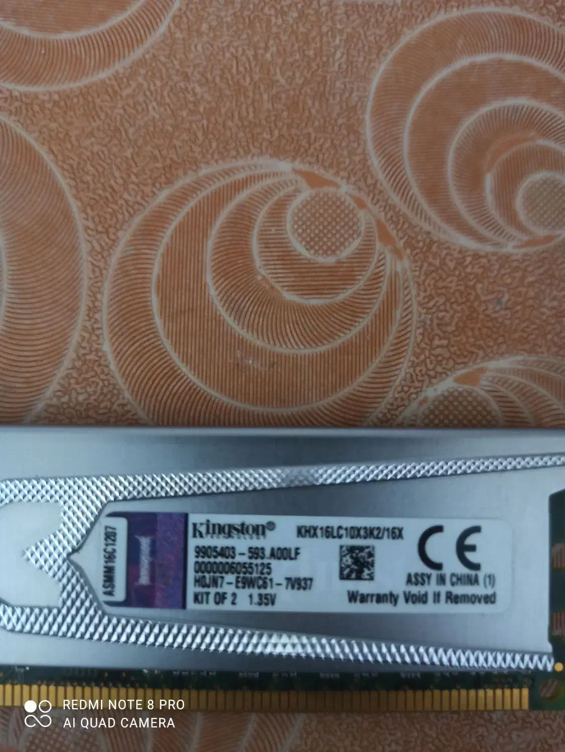 رم ۸ گیگ DDR3 هایپر ایکس|قطعات و لوازم جانبی رایانه|قم, شهر قائم|دیوار