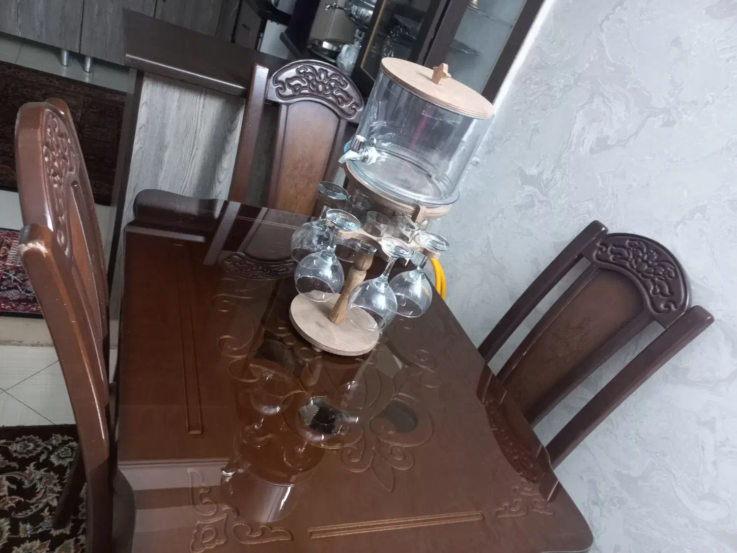 میز غذا خوردی ۴نفره|میز و صندلی غذاخوری|قرچک, مهدیه|دیوار