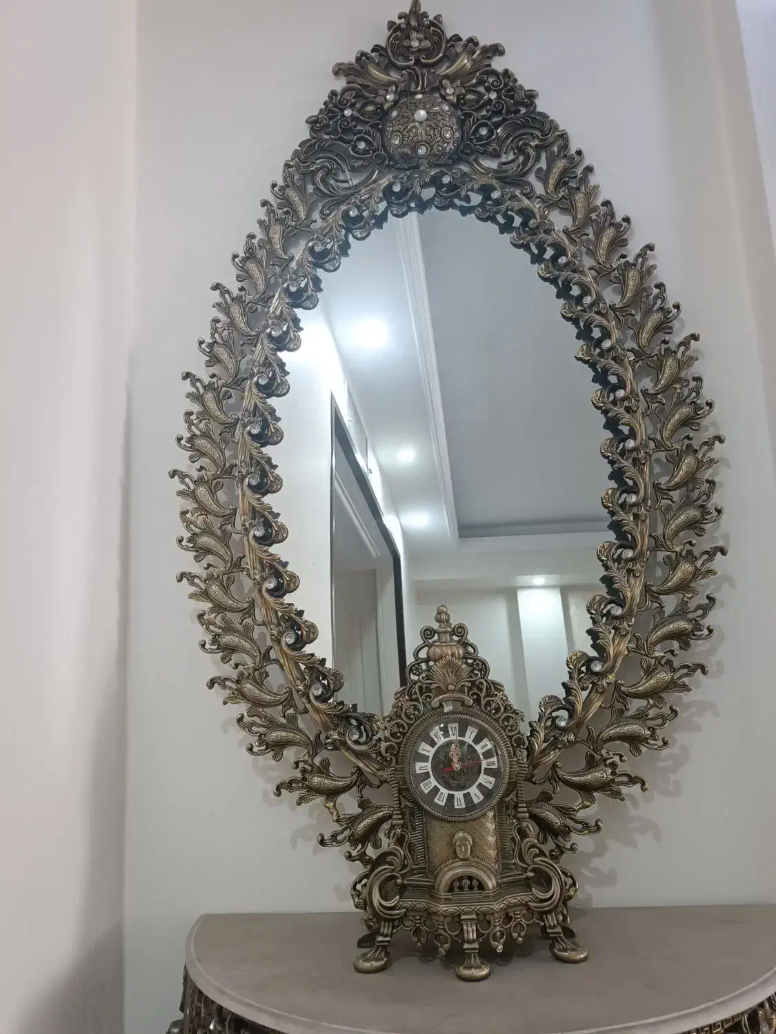 آیینه کنسول / ساعت/ سطل و جای دستمال کاغذی|بوفه، ویترین، کنسول|تهران, تهرانپارس غربی|دیوار