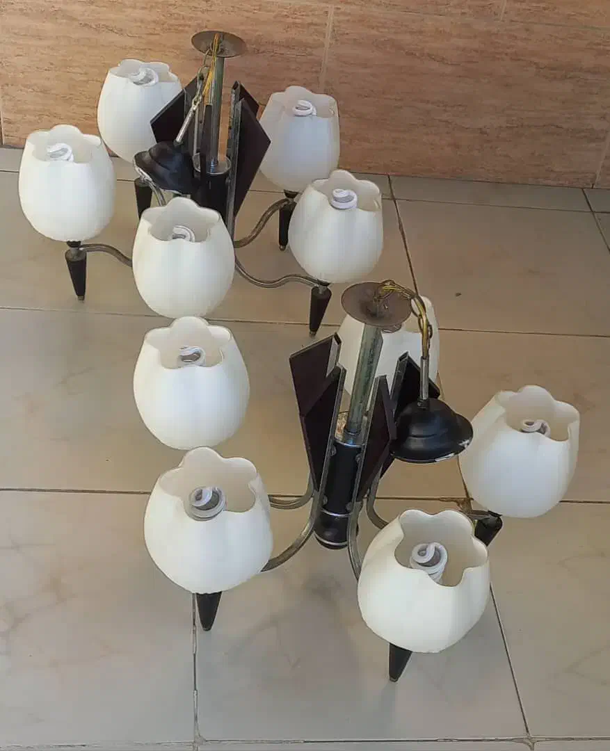 لوستر5شاخه|لوستر و چراغ آویز|گرگان, |دیوار