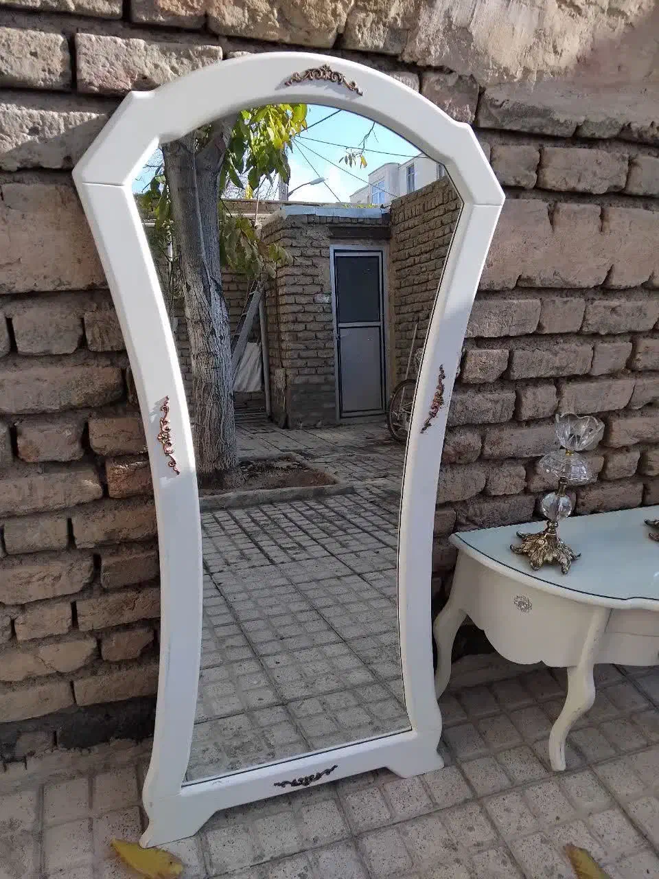 کنسول کشویی آیینه و شعمدان  بدون ساعت|مبلمان خانگی و میز عسلی|زنجان, |دیوار