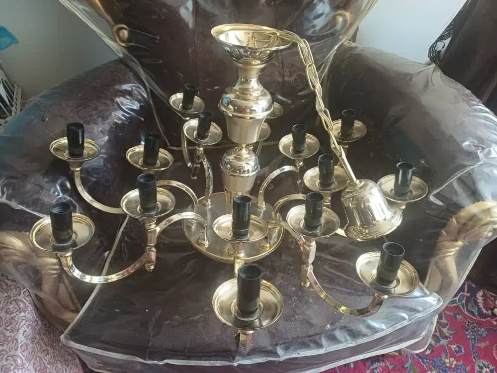 لوستر آب طلا|لوستر و چراغ آویز|تهران, جمهوری|دیوار