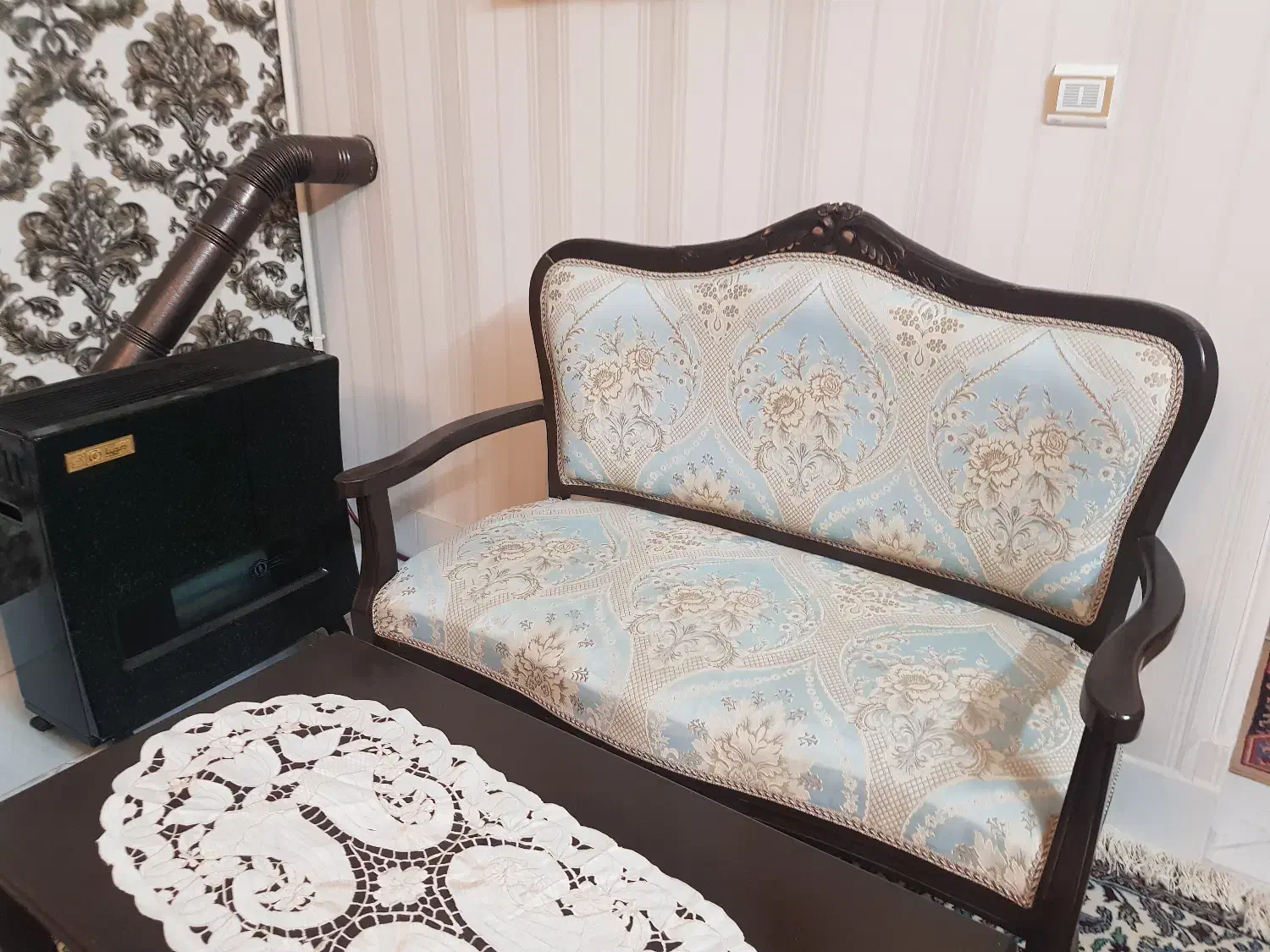 فروش مبلمان استیل مدل المانی تمیز وسالم|مبلمان خانگی و میز عسلی|آشتیان, |دیوار