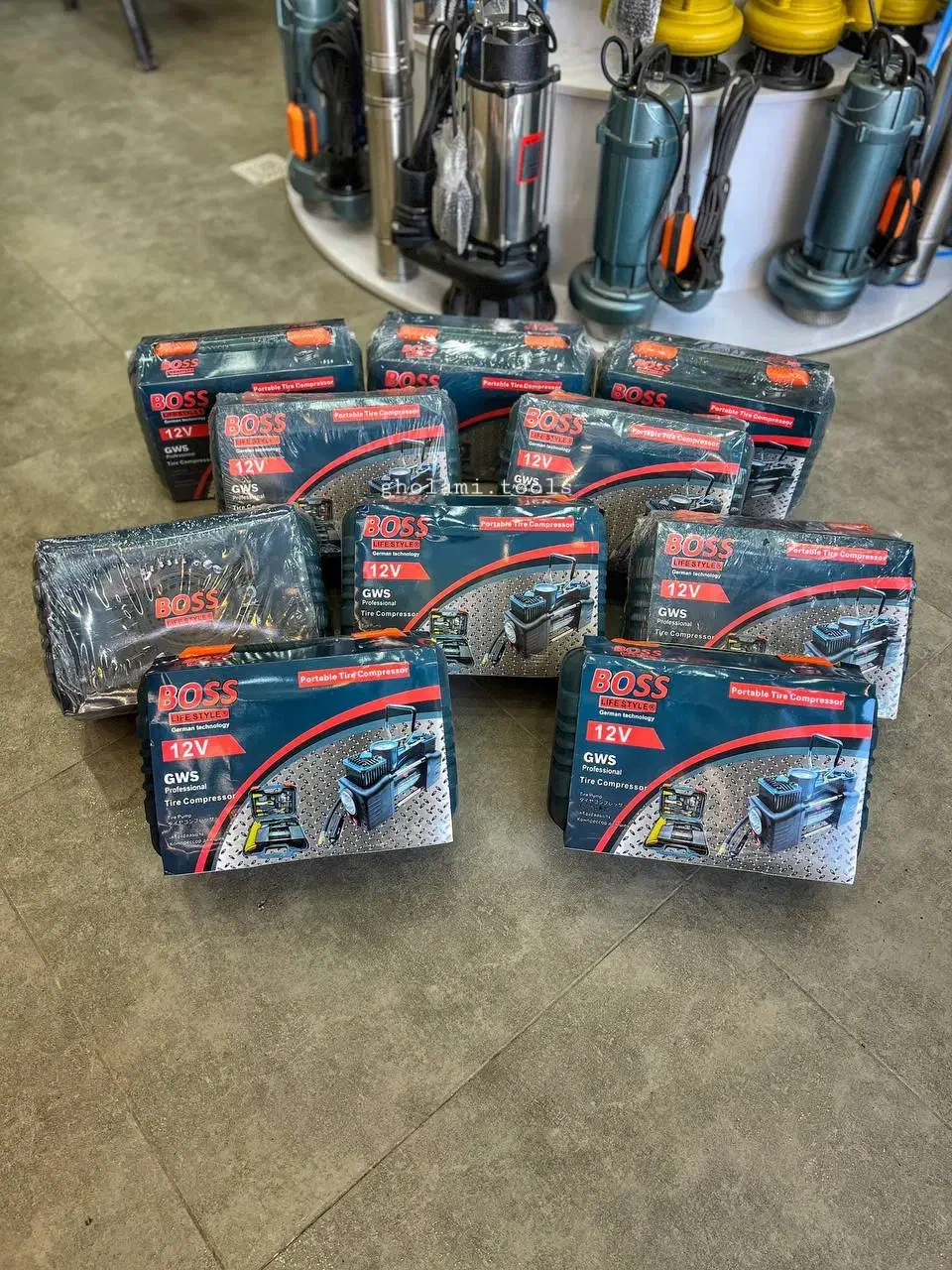 کمپرسور دریل آب پمپ باد فندکی ۱۲ولت برق موتور هبکو|ابزارآلات|رشت, بلوار گیلان|دیوار