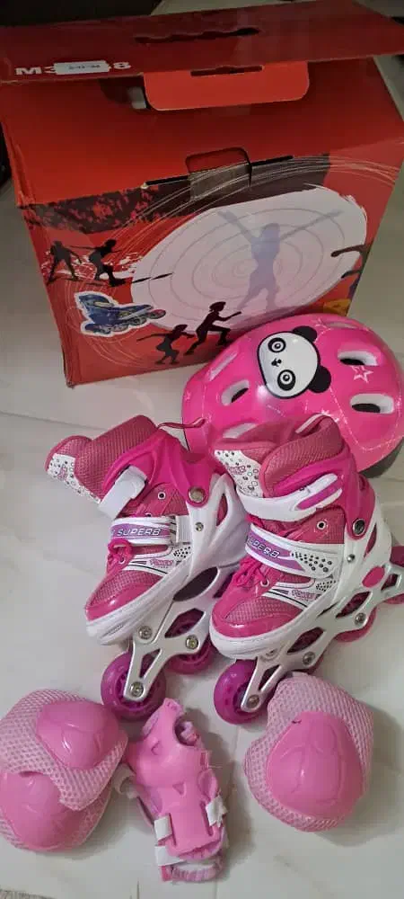 اسکیت نو همراه کلاه زانو بند و آرنج بند|دوچرخه، اسکیت، اسکوتر|گرمسار, |دیوار