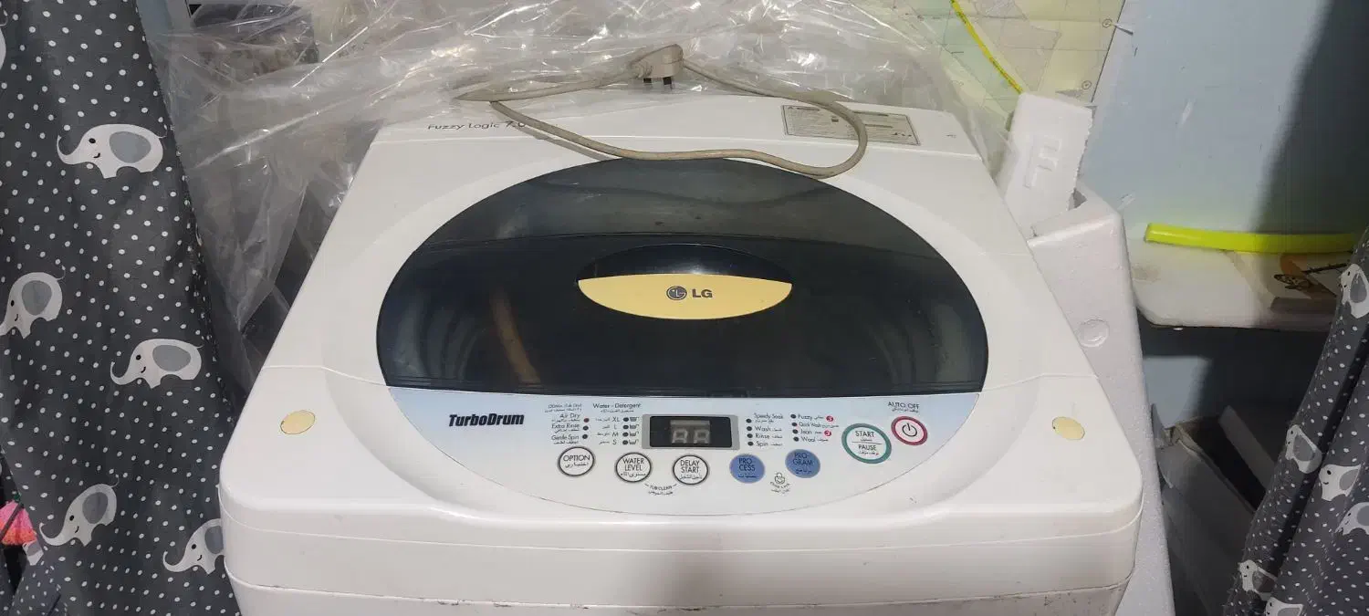 لباسشویی اتوماتیک ال جی ۷ کیلویی درب بالا|ماشین لباسشویی و خشک‌کن لباس|حبیب آباد, |دیوار