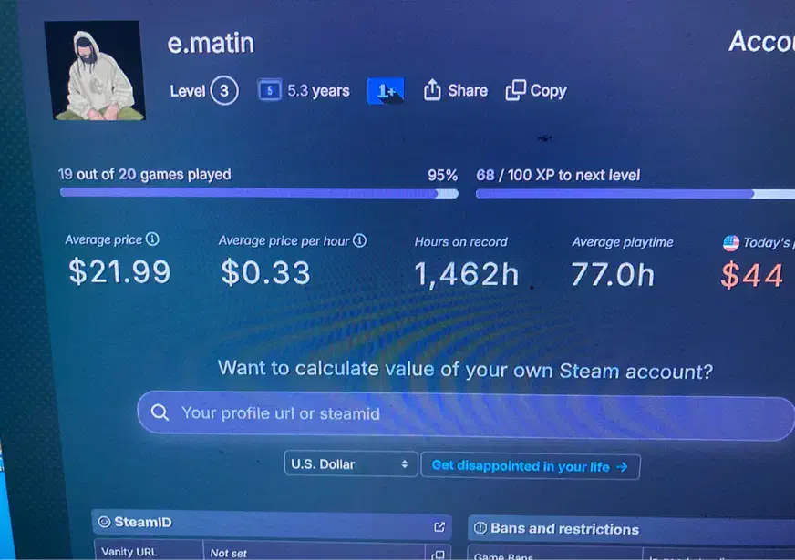 اکانت استیم|کنسول، بازی ویدئویی و آنلاین|تهران, مینی‌سیتی (شهرک نفت)|دیوار