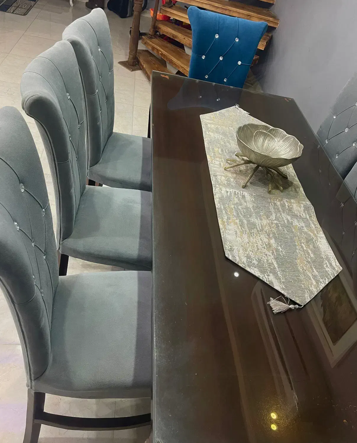 میز نهارخوری ۸نفره|میز و صندلی غذاخوری|چالوس, |دیوار