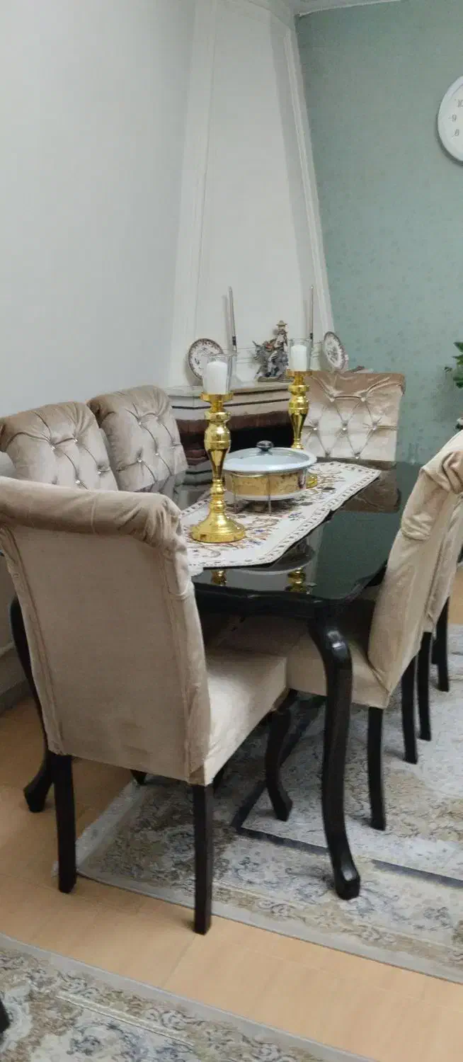 میز ناهار خوری شیش نفره|میز و صندلی غذاخوری|ساری, |دیوار