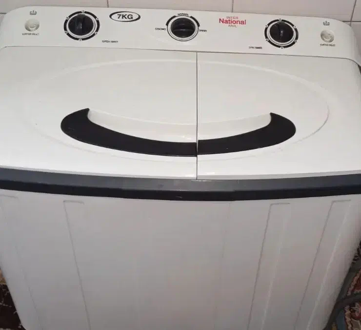 ماشین لباسشویی دوقلو ناسیونال|ماشین لباسشویی و خشککن لباس|پاکدشت, حصار امیر|دیوار