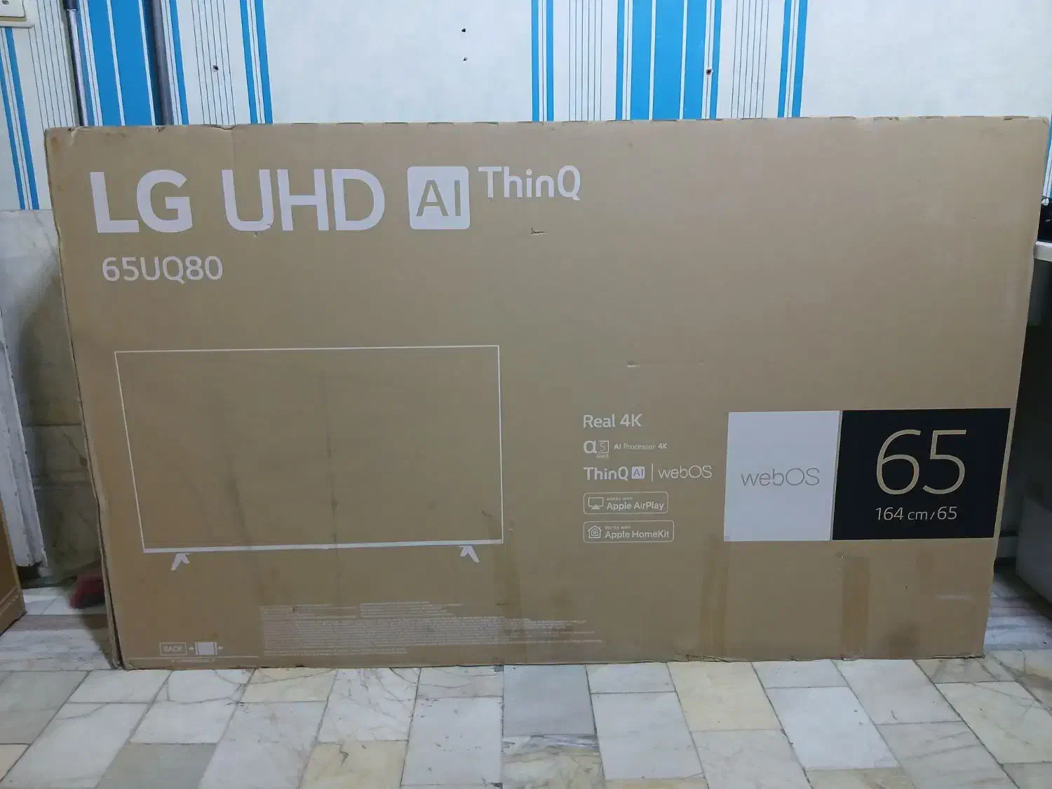 تلویزیون۶۵ الجی تازه زیر قیمت|تلویزیون و پروژکتور|سنندج, |دیوار