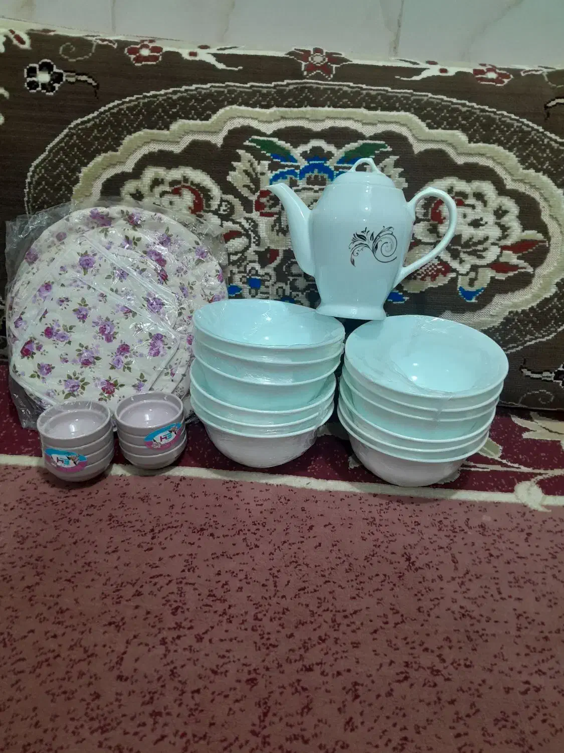 کاسه اکرپال دمکنی ۵تیکه دیس کریستال|ظروف سرو و پذیرایی|مشهد, اروند|دیوار