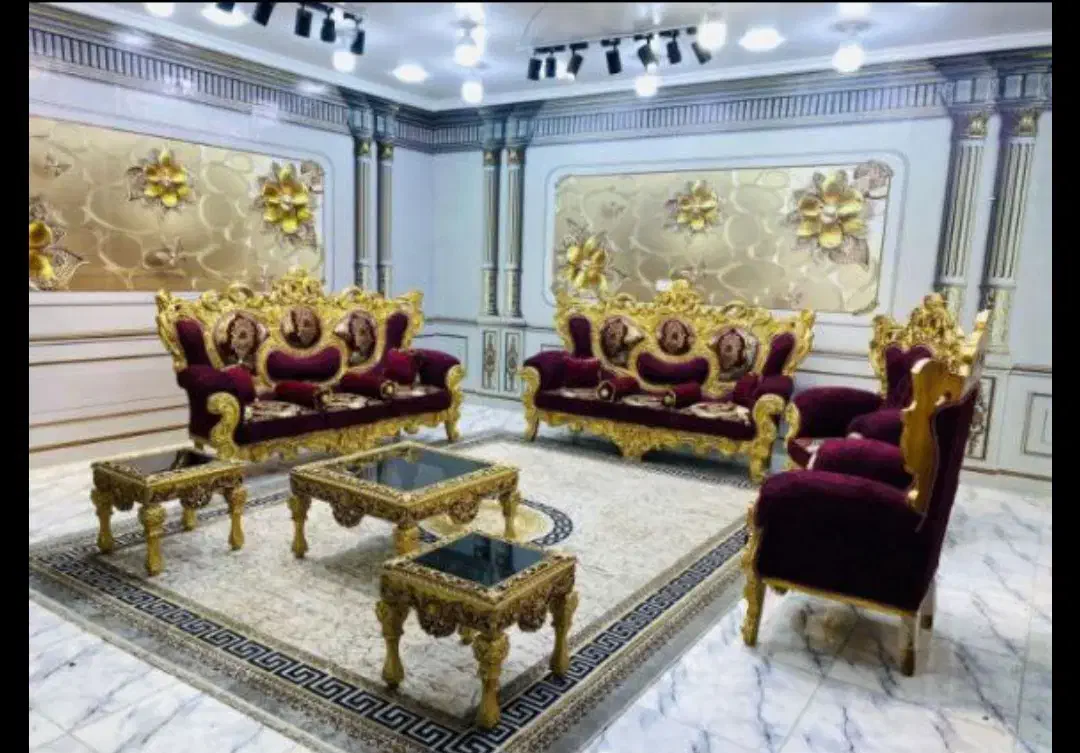 مبل سلطنتی/ لوکس/  ۷ و ۹ نفره/ میز ناهارخوری|مبلمان خانگی و میز عسلی|یزد, |دیوار