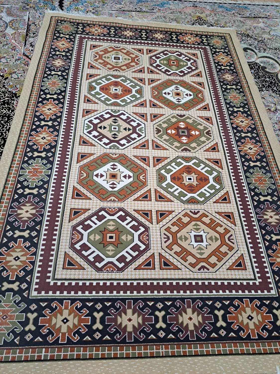 باسلام گلیم فرش در حدنو|گلیم، جاجیم، گبه|ایوان, |دیوار