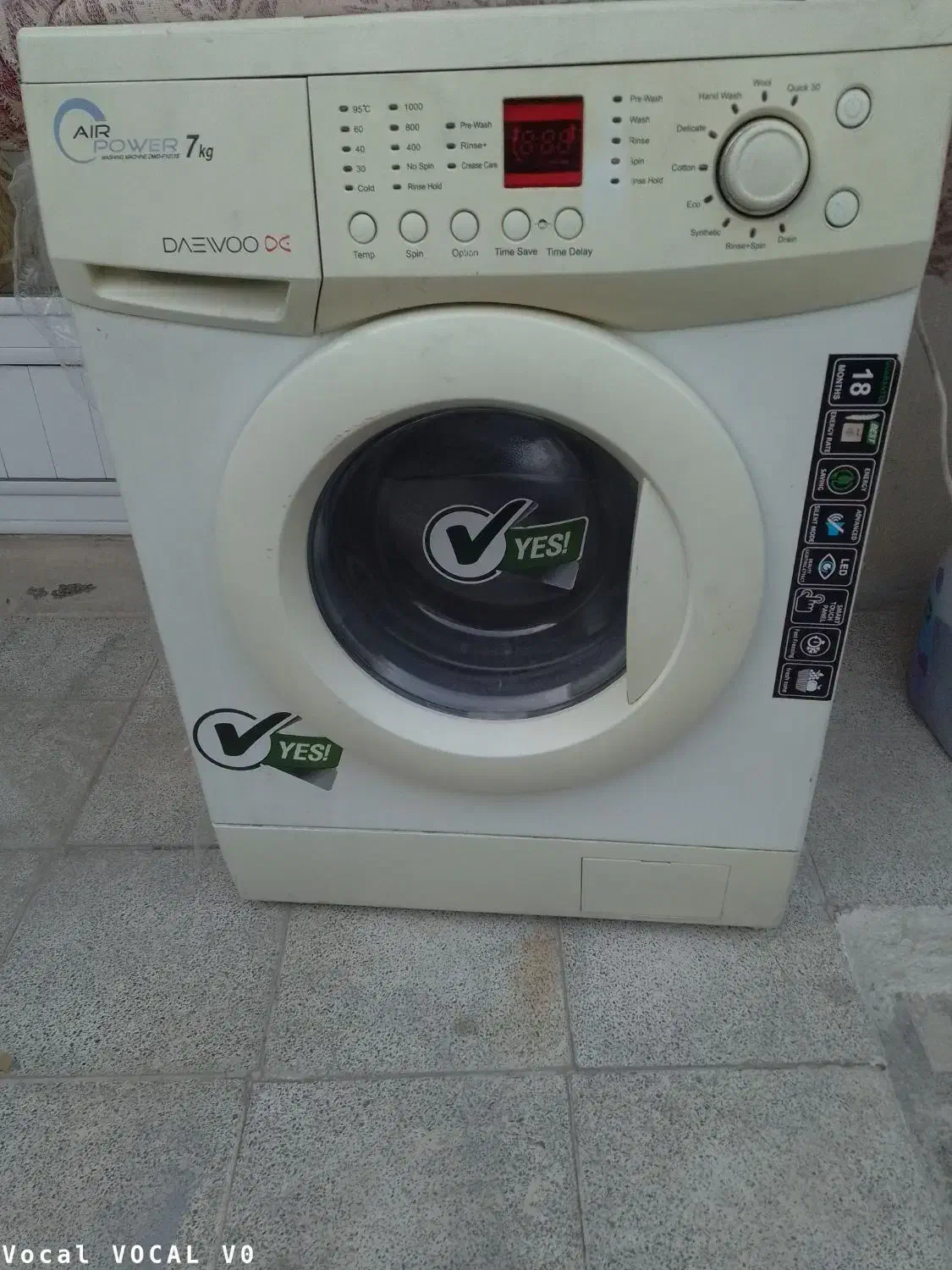 لباسشویی تمام اتوماتیک ۷ ک دوو بدون ایراد|ماشین لباسشویی و خشک‌کن لباس|اسکو, |دیوار