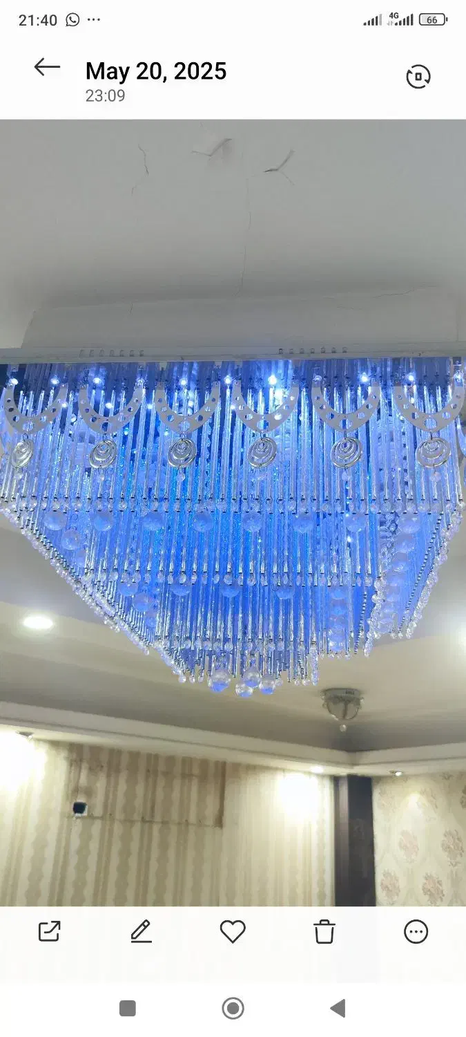 لوستر کریستالی|لوستر و چراغ آویز|اهواز, کمپلو شمالی|دیوار