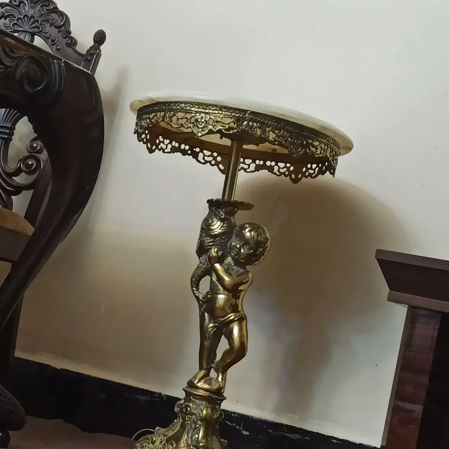 میز تلفن برنز قدیمی|میز تلفن|تبریز, |دیوار