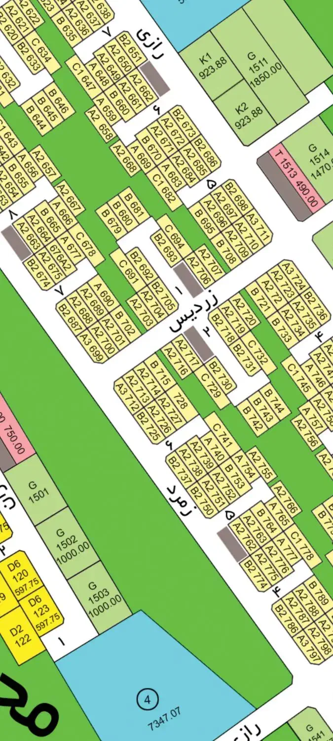 ۲۵۵متر/زمین ویلایی/۳بَر/فاز۲ محله۴/مِهِستان|فروش زمین و ملک کلنگی|هشتگرد, فاز ۲ مهستان|دیوار