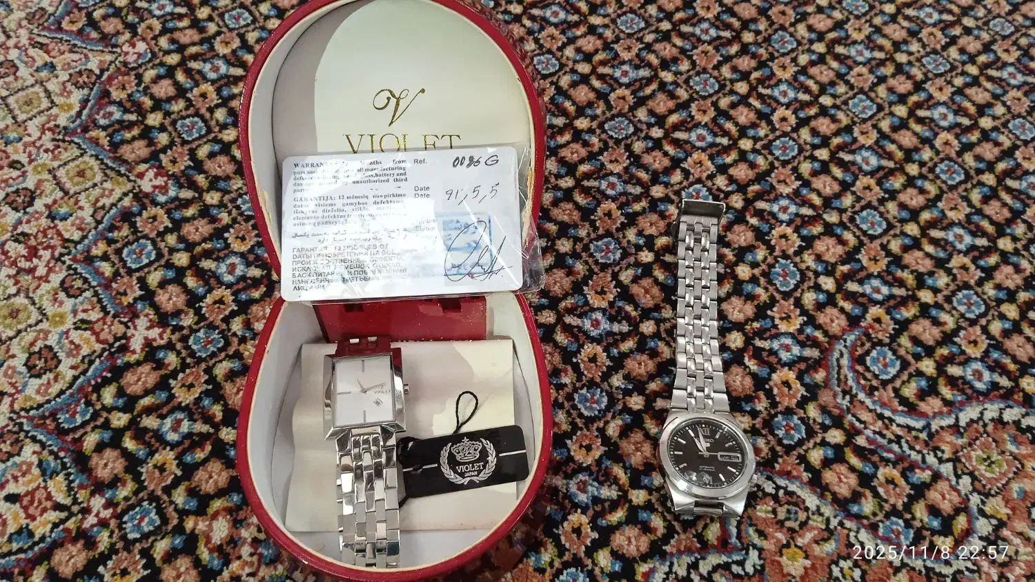 ساعت ویولت وساعت سیکو۵ سالم و به شرط|ساعت|کرج, عظیمیه|دیوار