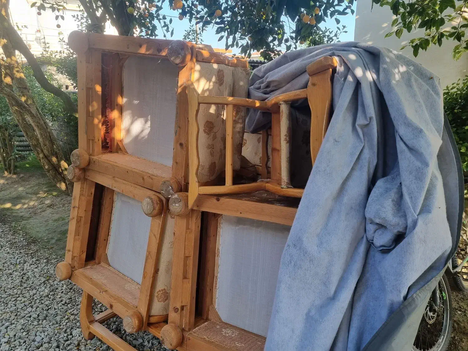 مبلمان ۸نفره با میز عسلی چوب نراد|مبلمان خانگی و میز عسلی|شیرود, |دیوار