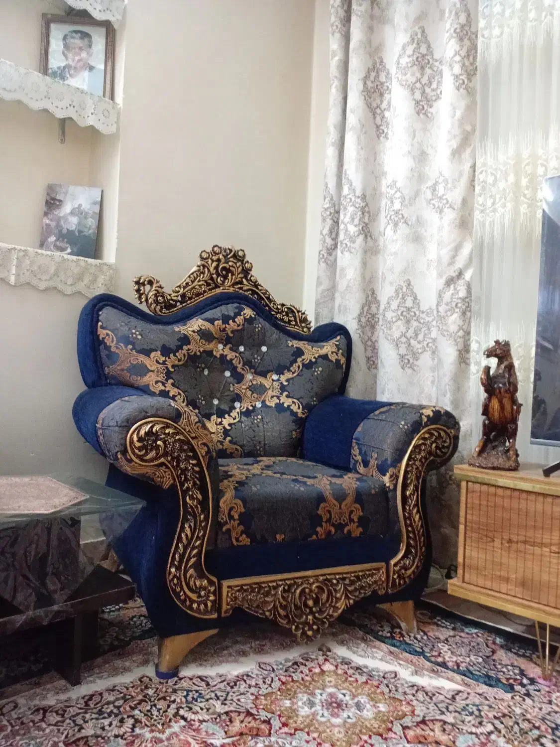 مبل ۸ نفره|مبلمان خانگی و میز عسلی|شیراز, محراب|دیوار
