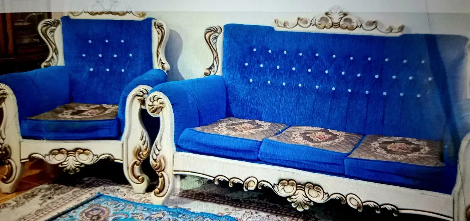 مبل ۷ نفره سالم و عالی|مبلمان خانگی و میز عسلی|آستارا, |دیوار