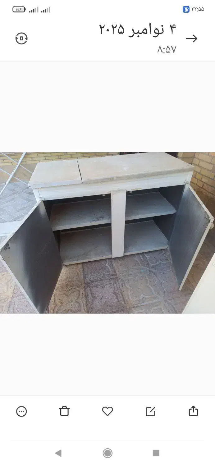 ۲عدد کابینت دودرب همراه با سنگ آن|مصالح و تجهیزات ساختمان|جهرم, |دیوار