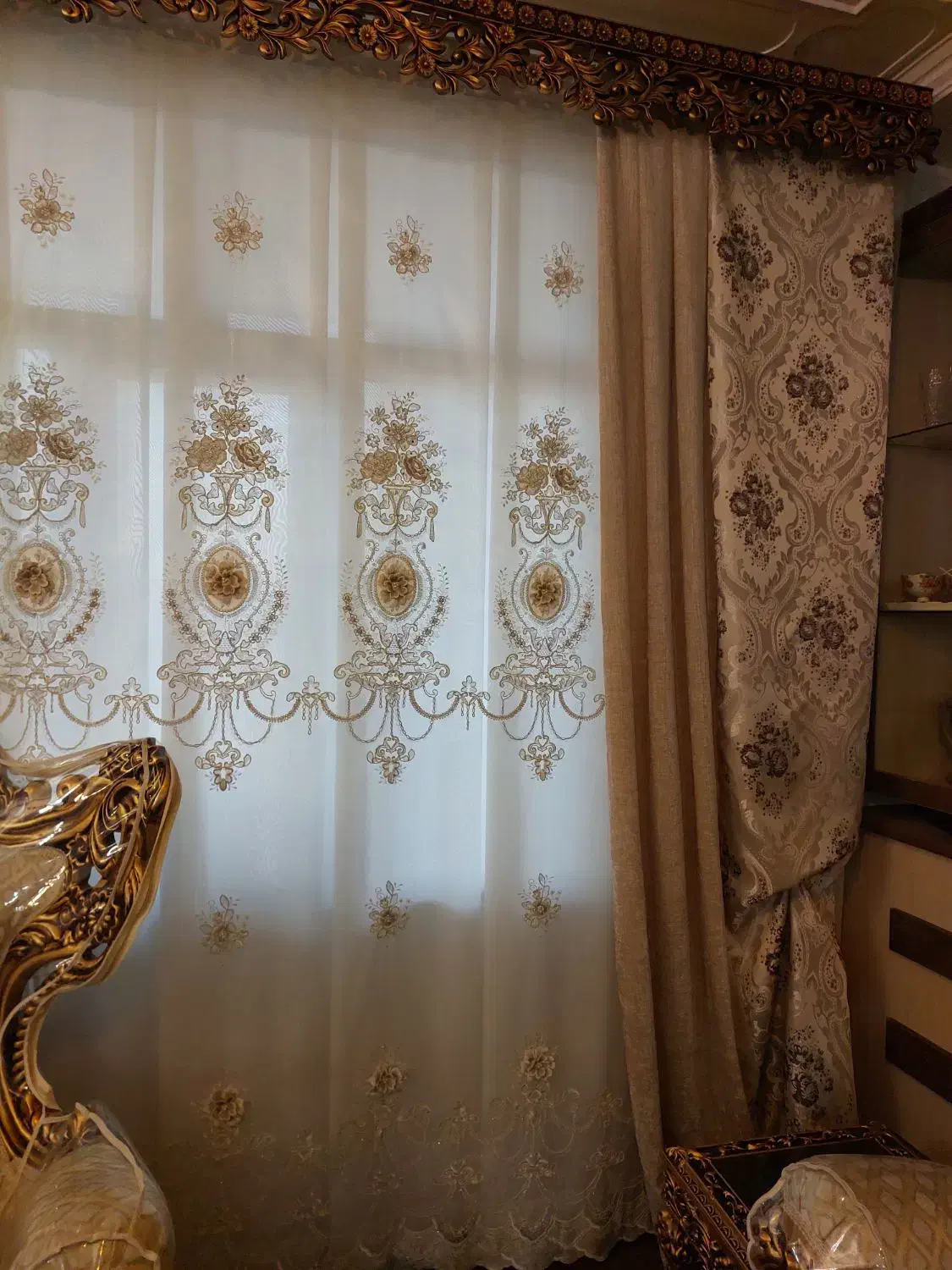 پرده با عرض ۶ متر|پرده، رانر، رومیزی|صوفیان, |دیوار