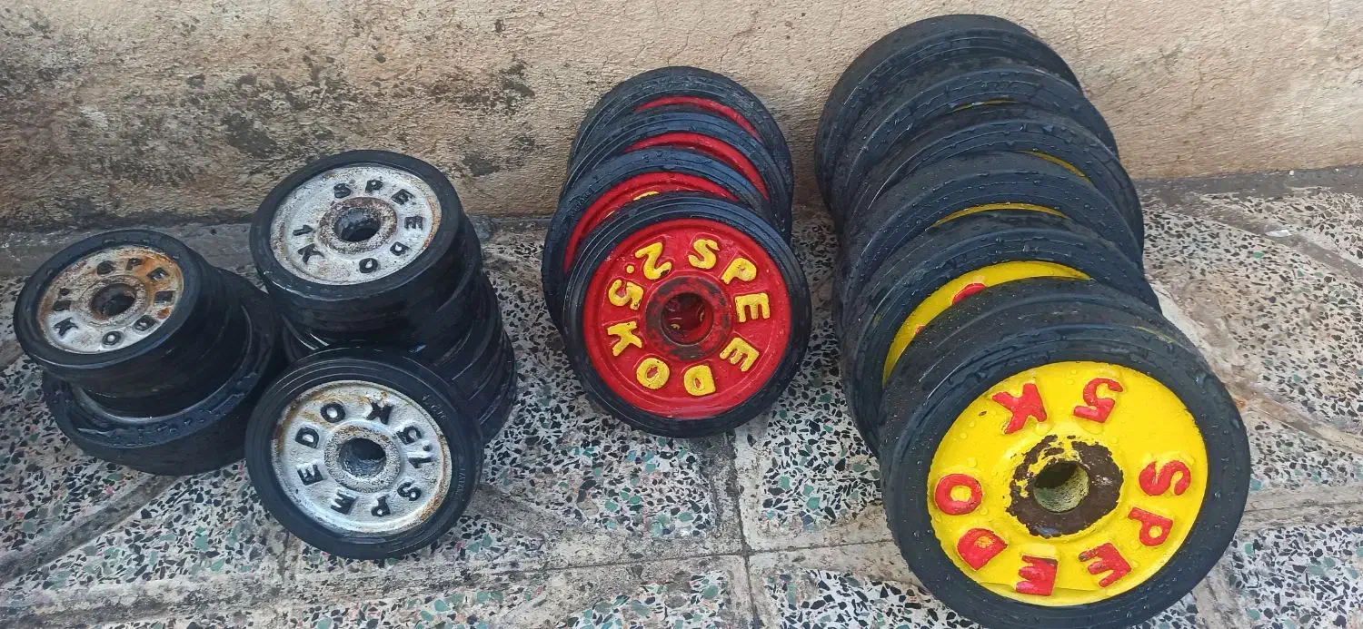 وزنه دمبل و وزنه یک کیلویی روکش دار|تجهیزات ورزشی|تاکستان, |دیوار