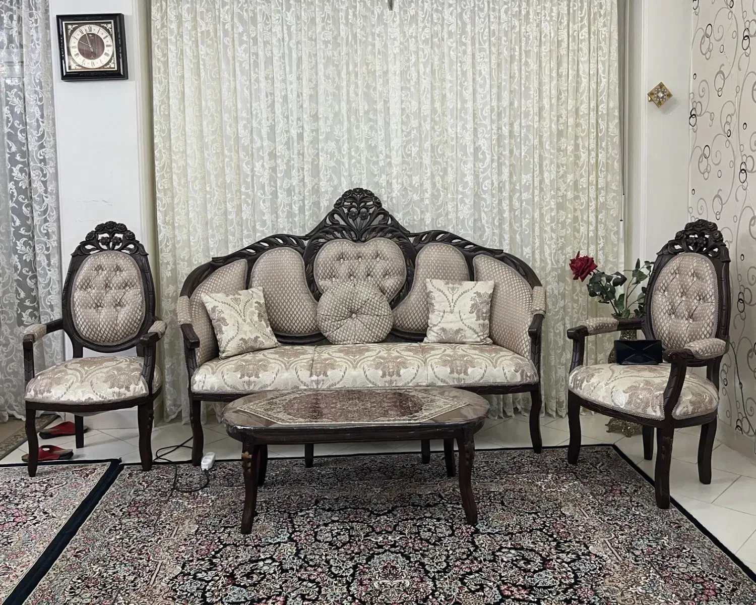 مبل سلطنتی|مبلمان خانگی و میز عسلی|زنجان, |دیوار