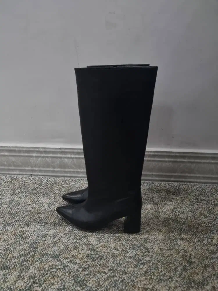 بوت بلند مشکی پاشنه بلند|کیف، کفش، کمربند|بهبهان, |دیوار