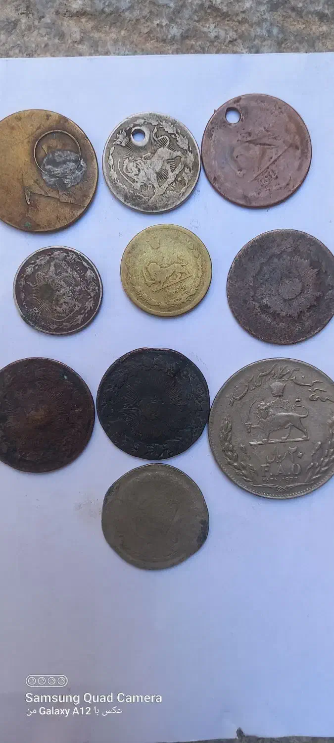 سکه قدیمی|کلکسیون سکه، تمبر، اسکناس|تبریز, |دیوار